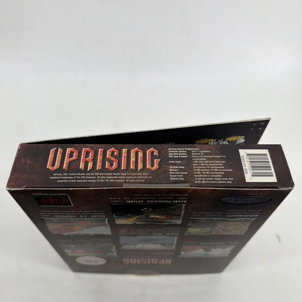 Uprising: Join or Die (PC, 1997) Vintage Big Box Computer Game